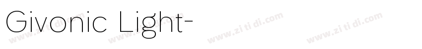 Givonic Light字体转换